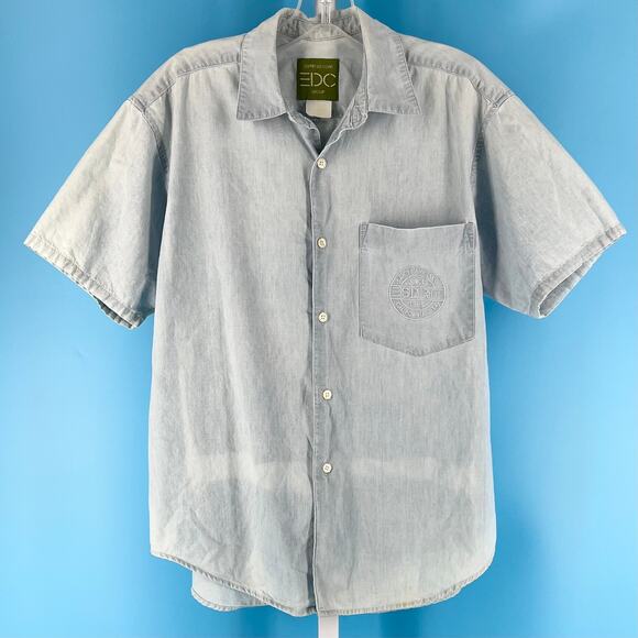 90s Esprit chambray shirt 1990s vintage - Picture 1 of 5